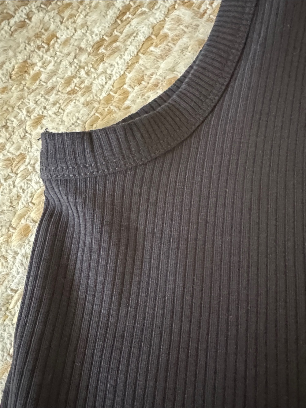 MICHAEL Michael Kors Black Ribbed Tank with Gold Studs - Picture 5 of 5